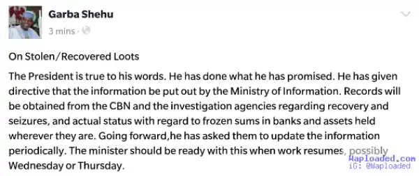 FG fails to release list of looters...